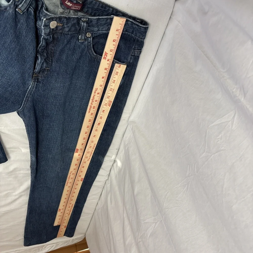 Lee Riveted Ultimate 5 Blue Jeans Women’s Size 14L 5-Pockets 100% Cotton 34x30